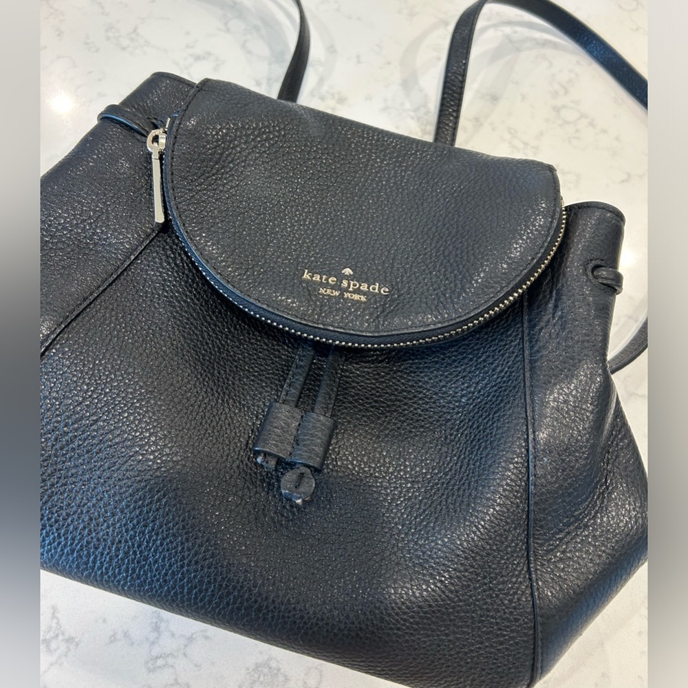 Kate Spade Flip Backpack - Black